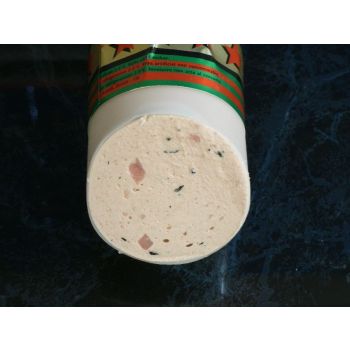 Streichleberwurst mit Schinkenwürfeli